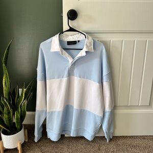 Men’s Baby-Blue Rugby Shirt
